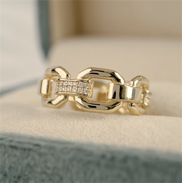 Nuran - Monaco Ring 14kt guld m. 0,21ct 